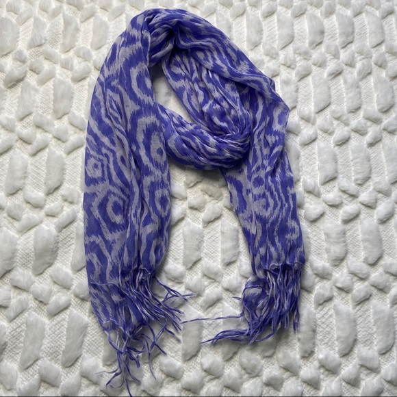 Purple and White Scarf - Picture 1 of 5